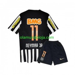 Camisola Santos FC Neymar JR 11 -2012 Retro Criança Equipamento Segundo 2011 Manga Curta